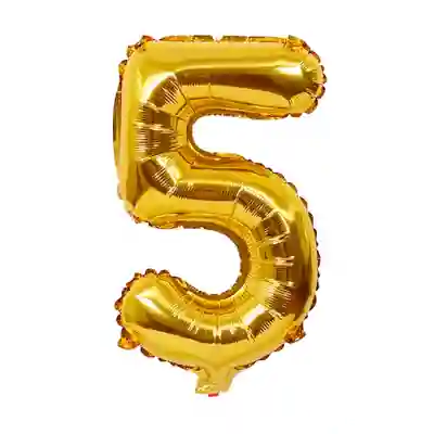 Balon s Brojem 5
