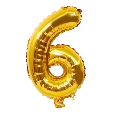 Balon s Brojem 6