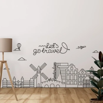 Zidne naljepnice s gradovima