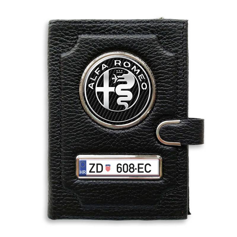 Novčanik s pretincem za novac s kopčom - Alfa Romeo Silver