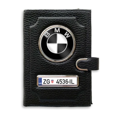 Novčanik s pretincem za novac s kopčom - BMW Black