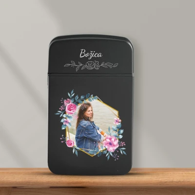 Personalizirani vjetrootporni upaljač - Cvijeće