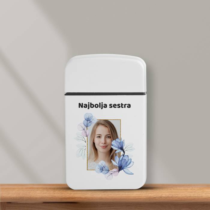 Personalizirani vjetrootporni upaljač - Najbolja sestra