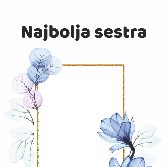 Personalizirani vjetrootporni upaljač - Najbolja sestra