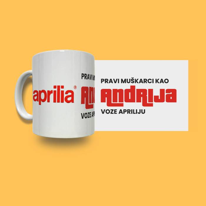 Personalizirana keramička šalica - Aprilia Red