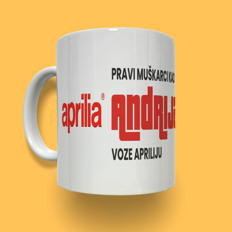 Personalizirana keramička šalica - Aprilia Red