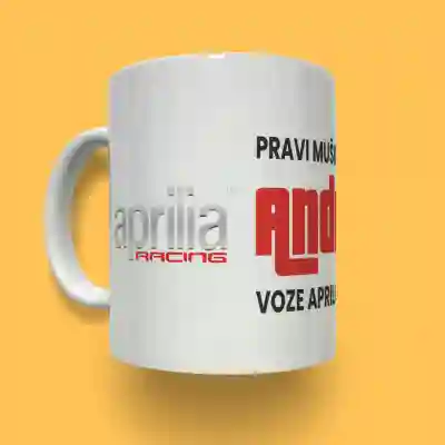 Personalizirana keramička šalica - Aprilia Silver