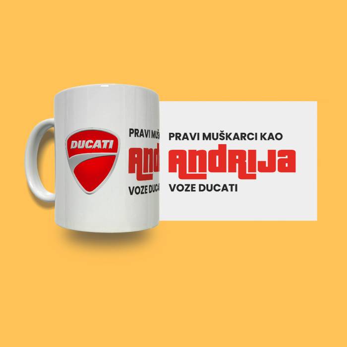 Personalizirana keramička šalica - Ducati 