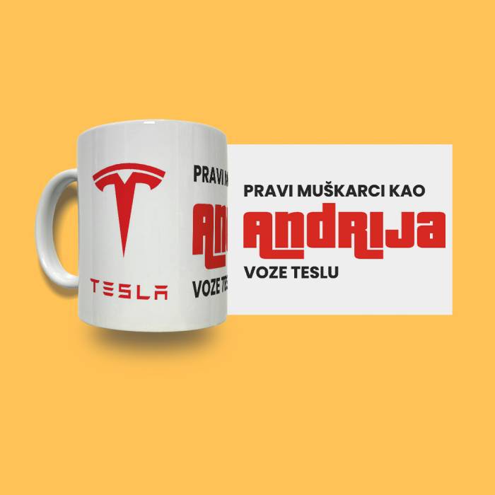 Personalizirana keramička šalica - Tesla