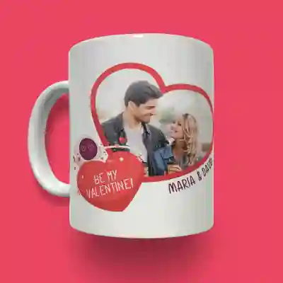 Personalizirana šalica – Budi moj Valentin