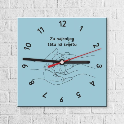 Prilagođeni zidni sat - Najbolji tata
