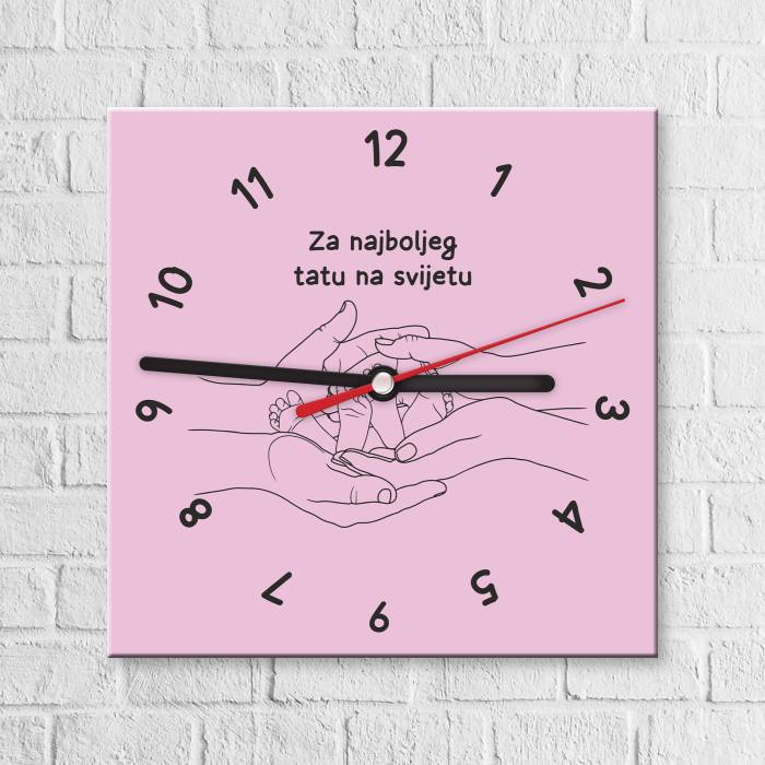 Prilagođeni zidni sat - Najbolji tata
