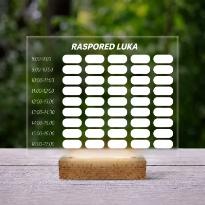 Personalizirana 3D LED lampa za raspored