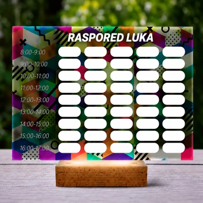 Personalizirana 3D LED lampa – raspored s apstraktnim dizajnom