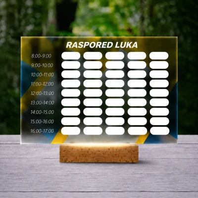 Personalizirana 3D LED lampa – raspored s geometrijskim dizajnom