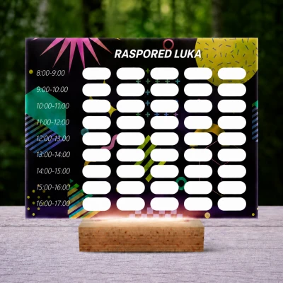 Personalizirana 3D LED lampa – raspored s apstraktnim dizajnom