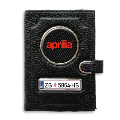 Novčanik s pretincem za novac s kopčom - Aprilia Red