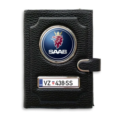 Novčanik s pretincem za novac s kopčom - SAAB