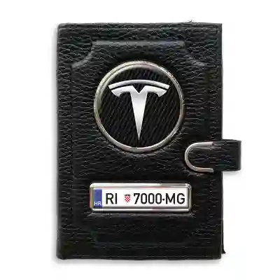 Novčanik s pretincem za novac s kopčom - Tesla
