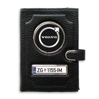 Novčanik s pretincem za novac s kopčom - Volvo Silver