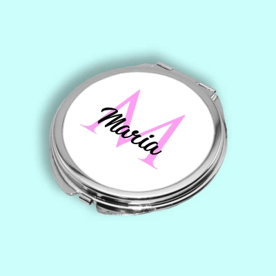 Personalizirano džepno ogledalo s imenom i inicijalima