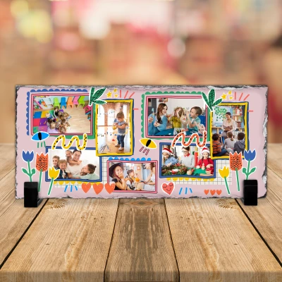 Personalizirana ploča od škriljevca - Trenuci iz djetinjstva