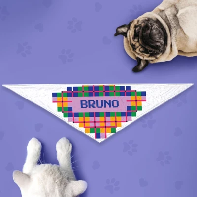 Bandana za psa – Karirana i šarena