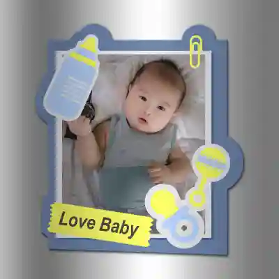 Personalizirani magnet za hladnjak - Volim bebu