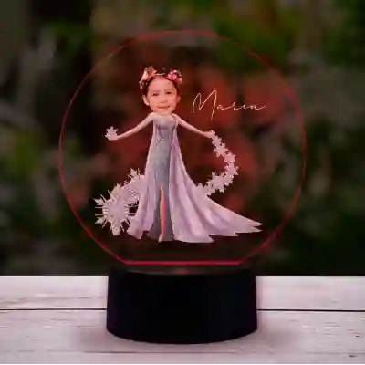 Personalizirana 3D LED lampa Elsa