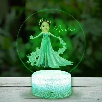 Personalizirana 3D LED lampa Elsa