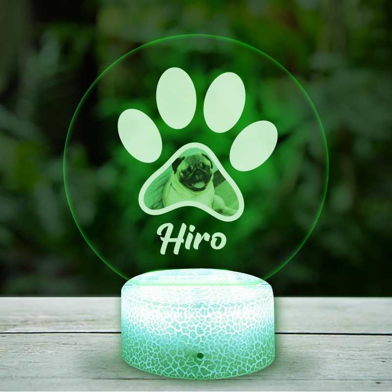 Personalizirana 3D LED lampa s tvojim kućnim ljubimcem