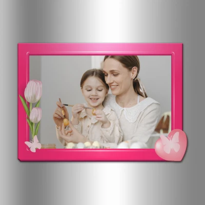 Personalizirani magnet za hladnjak s cvijećem