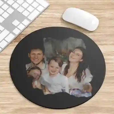Okrugli podložak za miš s efektom akvarela