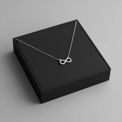Ženska ogrlica s privjeskom beskonačnosti