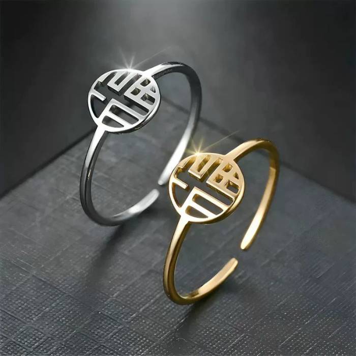 Ženski prsten s kineskim znakovima