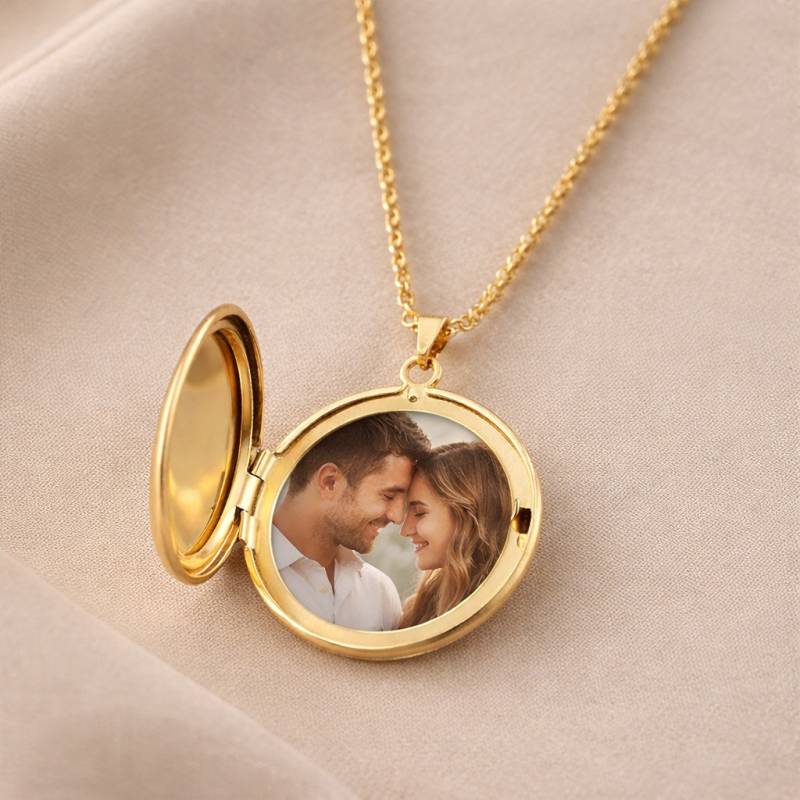 Ženska ogrlica s medaljonom i personaliziranom fotografijom