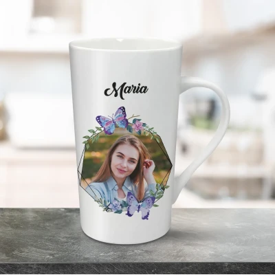 Personalizirana šalica za latte 470ml - S fotografijom i tekstom