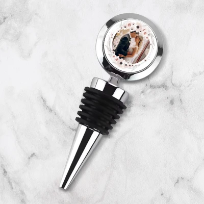 Personalizirani čep za bocu vina - Cvijeće