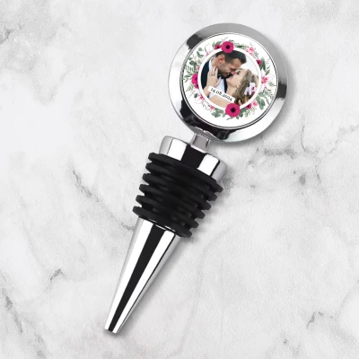 Personalizirani čep za boce vina - S datumom i slikom