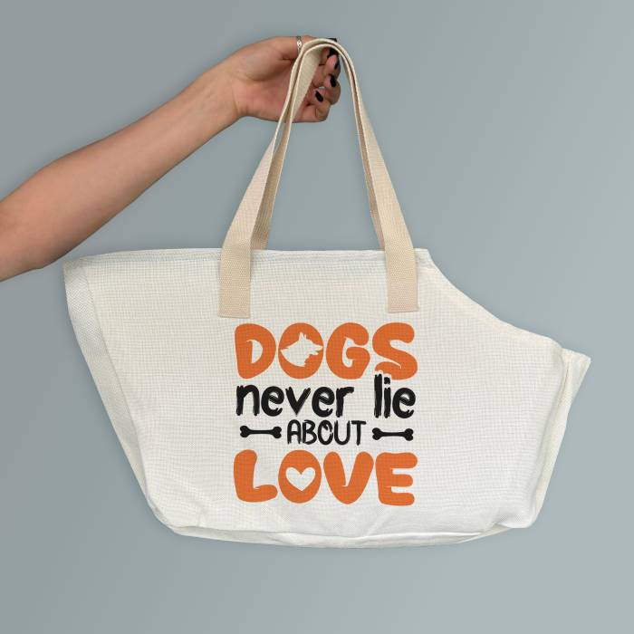 Prilagođena torba za psa - Dogs never lie