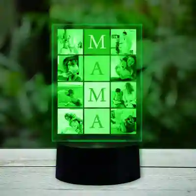 Personalizirana 3D LED lampa – Kolaž slova