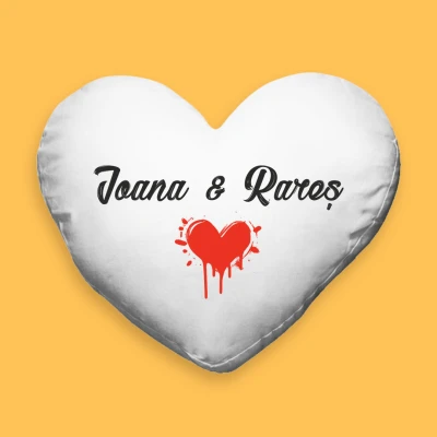 Personalizirani jastuk u obliku srca - Grafiti srce