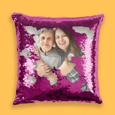 Prilagođeni jastuk s šljokicama - Boja