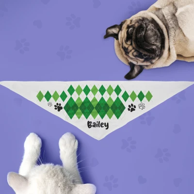 Bandana za psa - Karirani uzorak
