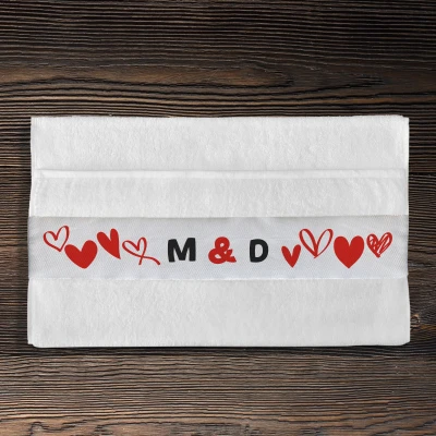 Personalizirani pamučni ručnik - Srce