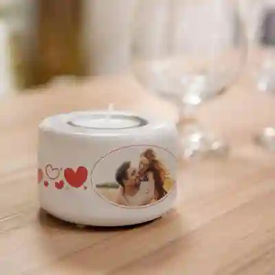 Personalizirani keramički držač za svijeću – Ljubav