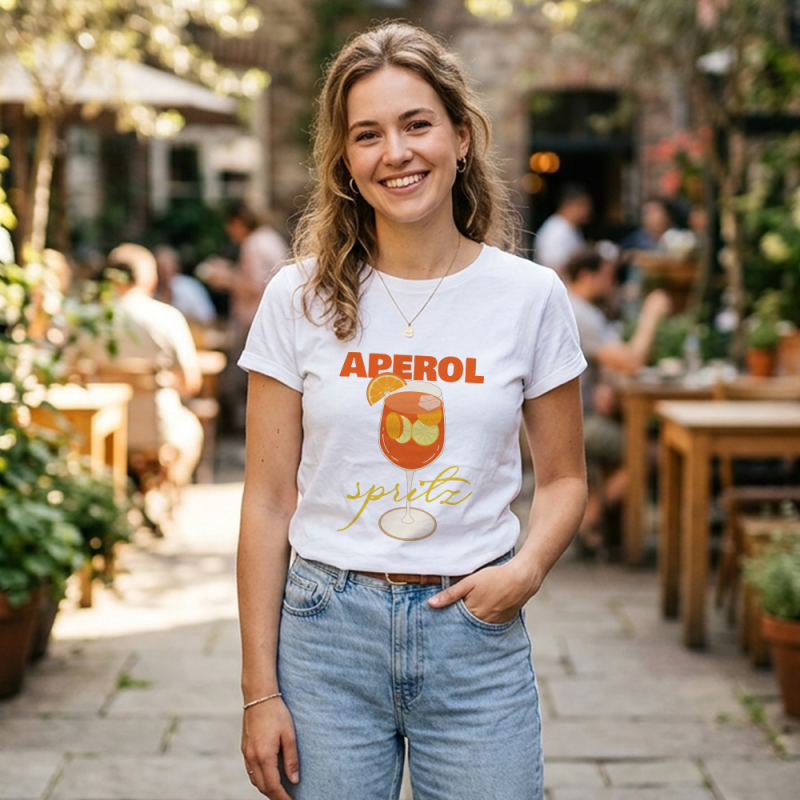Prilagođena majica za žene – Aperol Spritz