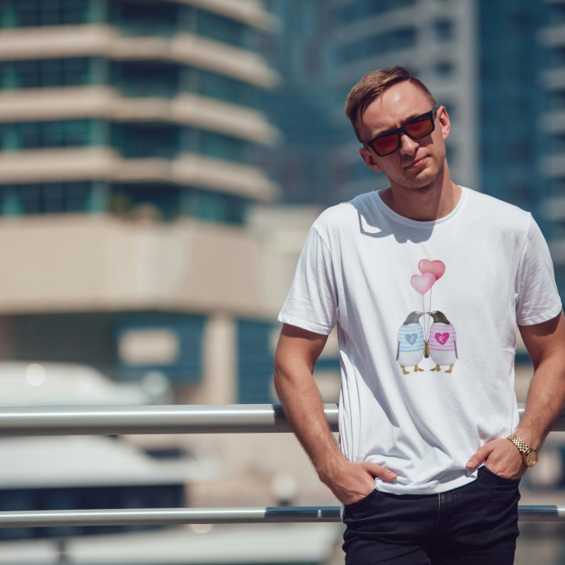 Prilagođena majica za muškarce - Pingvini