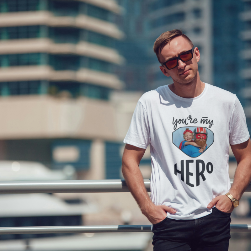 Personalizirana majica za muškarce - Ti si moj heroj