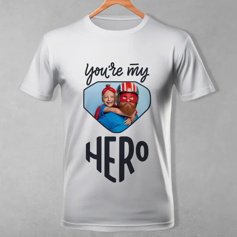 Personalizirana majica za muškarce - Ti si moj heroj